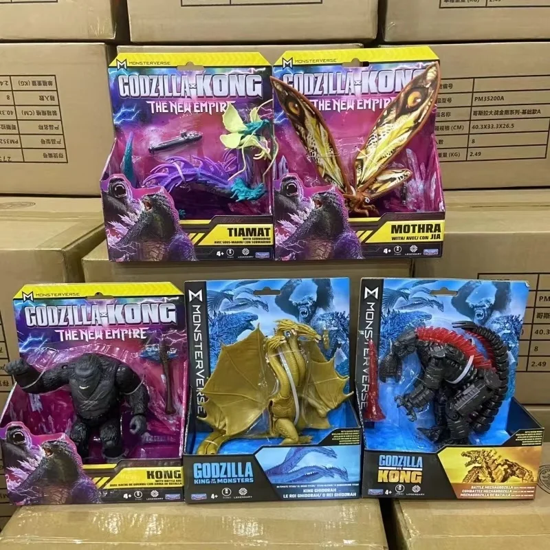 

2026 Hot Sale Playmates Godzilla X Kong New Empire Anime Figure Tiamat Mothra Action Figure Child Toy Gift For Boy Birthday Gift