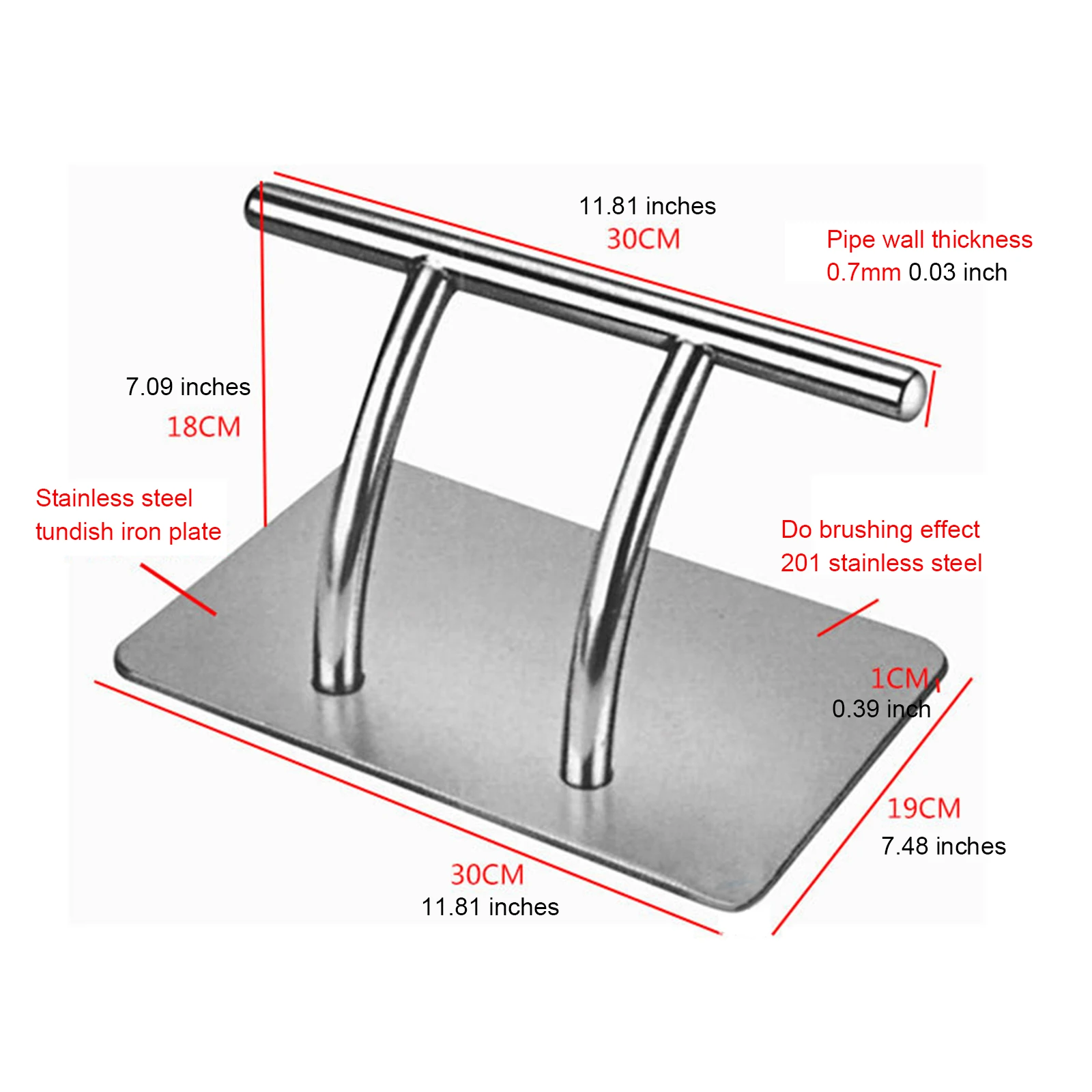 Reposapiés de acero inoxidable para silla de peluquería, reposapiés para salón de belleza, accesorios de Pedal, taburete para barbería