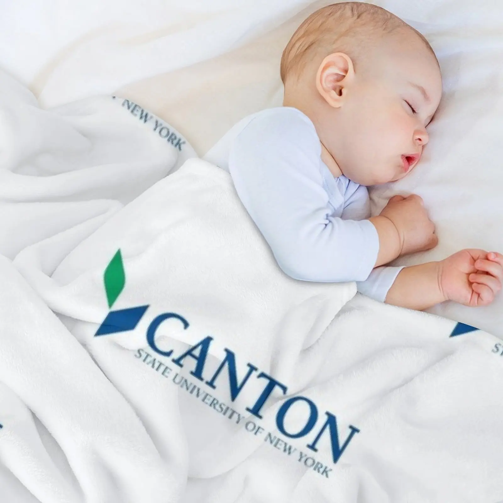 بطانية رمي كانتون من جامعة ولاية نيويورك، ديكورات فاخرة، بطانيات دافئة أنعم #5