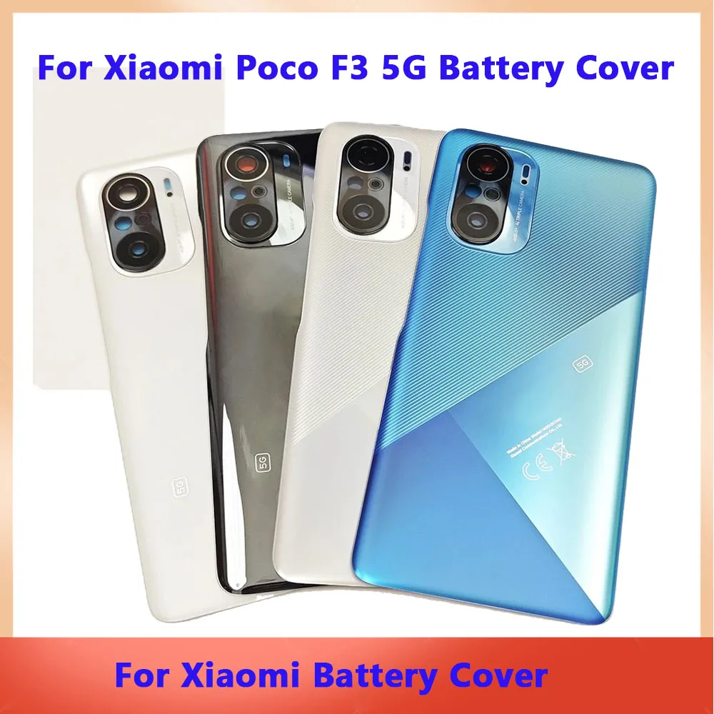 

Новинка для Xiaomi Poco F3 5G крышка аккумулятора, задняя крышка Gorilla Glass, сменная задняя крышка корпуса с клеем CE