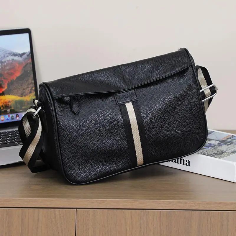 

MUGAR 2025 Новая мужская повседневная сумка через плечо Faion, большая сумка Capaci с мягкой поверхностью, наклонная сумка через плечо, сумка для отдыха для молодежи