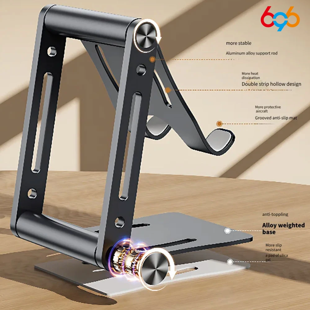 

Новое крепление для телефона для стола, универсальный держатель для мобильного телефона, полностью складной/портативный держатель для телефона, поддержка планшетов/ноутбуков/телефонов