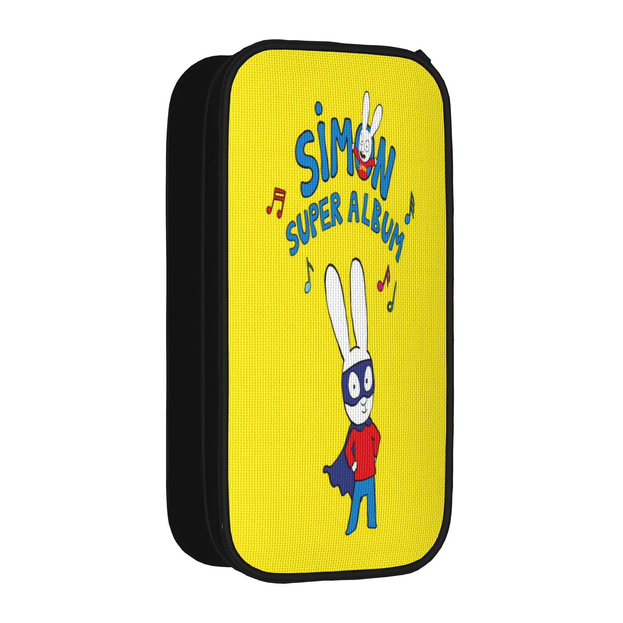 Fashion Pencil Case Simon Super Rabbit Pencil Box  School Pencil Cases Girls Boys Canvas Custom DIY School Stationery