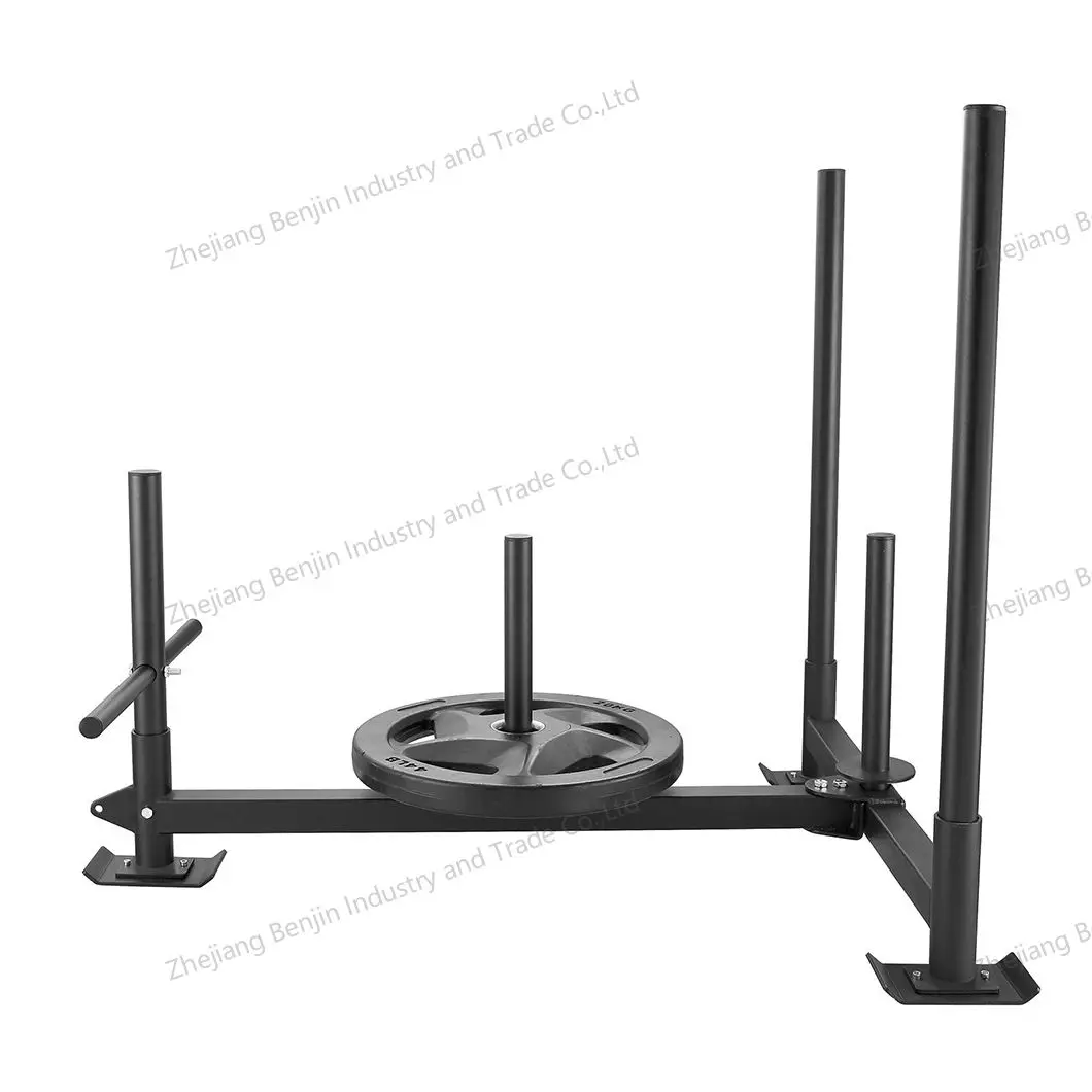 

Fitness Weight Speed Sled Pull Power Gym Snow Sled Enhance Muscle Strength and Explosive Power Suitable for 2" Weight Plate