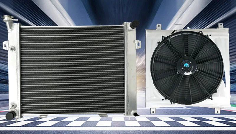 For 1993-1997 Jeep Grand Cherokee 4.0L L6 AT/MT 94 95 96 1994 1995 1996 93 97 Aluminum Radiator+Shroud + FAN