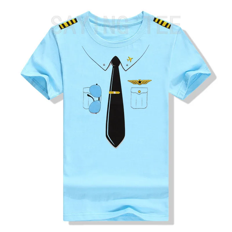 Y2k Flugzeugliebhaber Die Pilotenuniform Grafik-Bekleidung für Männer und Jungen, Personalisiertes Flugzeugpiloten-T-Shirt aus weicher Baumwolle mit kurzen Ärmeln – Detail 11