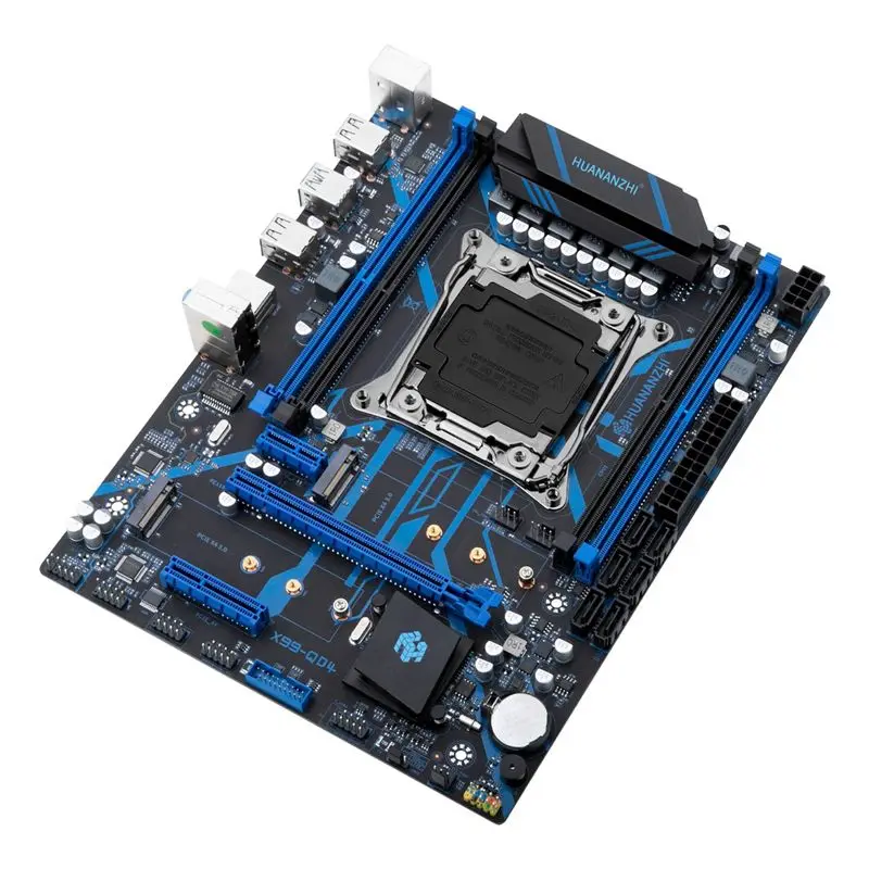 HUANANZHI X99-QD4 Motherboard Supports LGA2011-3 Processor Supports 4 Channel DDR4 2400/2133/1866Mhz Memory