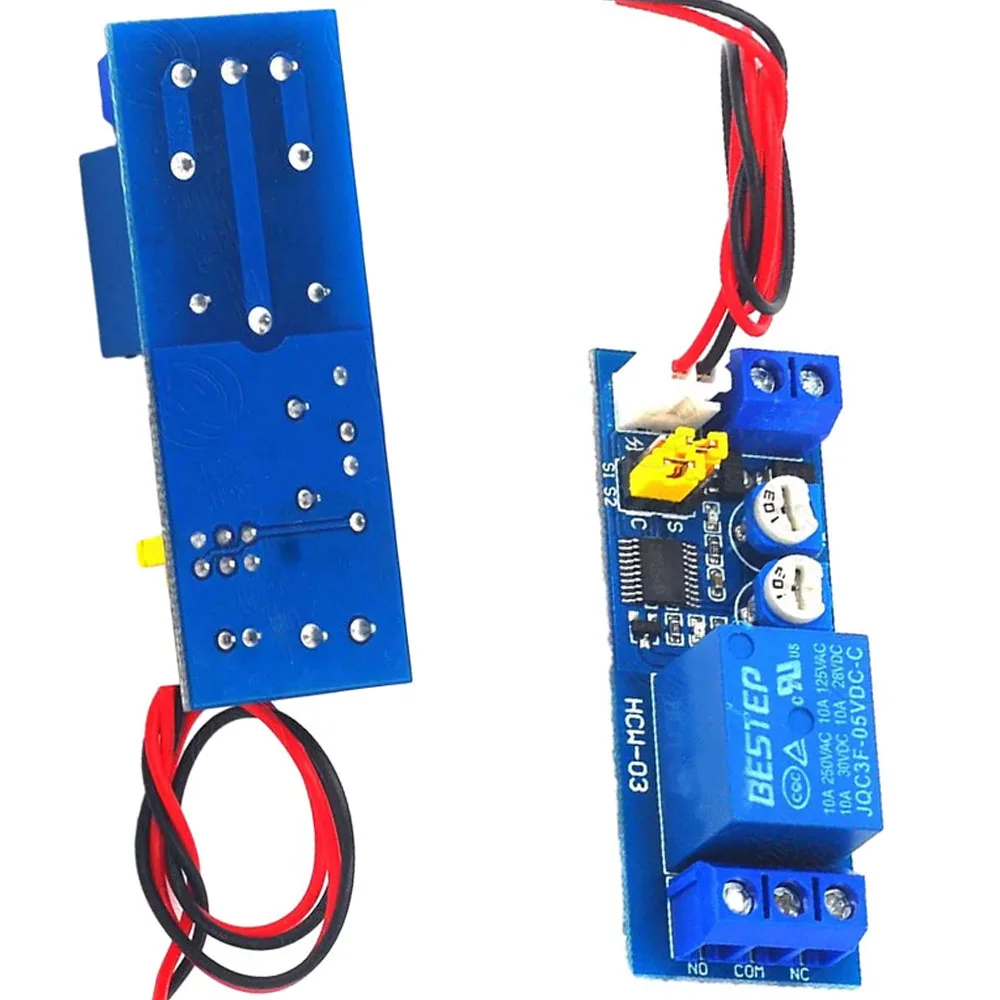 

Delay Timing Time Relay Board DC 5V 12V 24V Adjustable Cycle 0-100 Seconds/Minutes Timer Control ON-OFF Loop Switch Relay Module