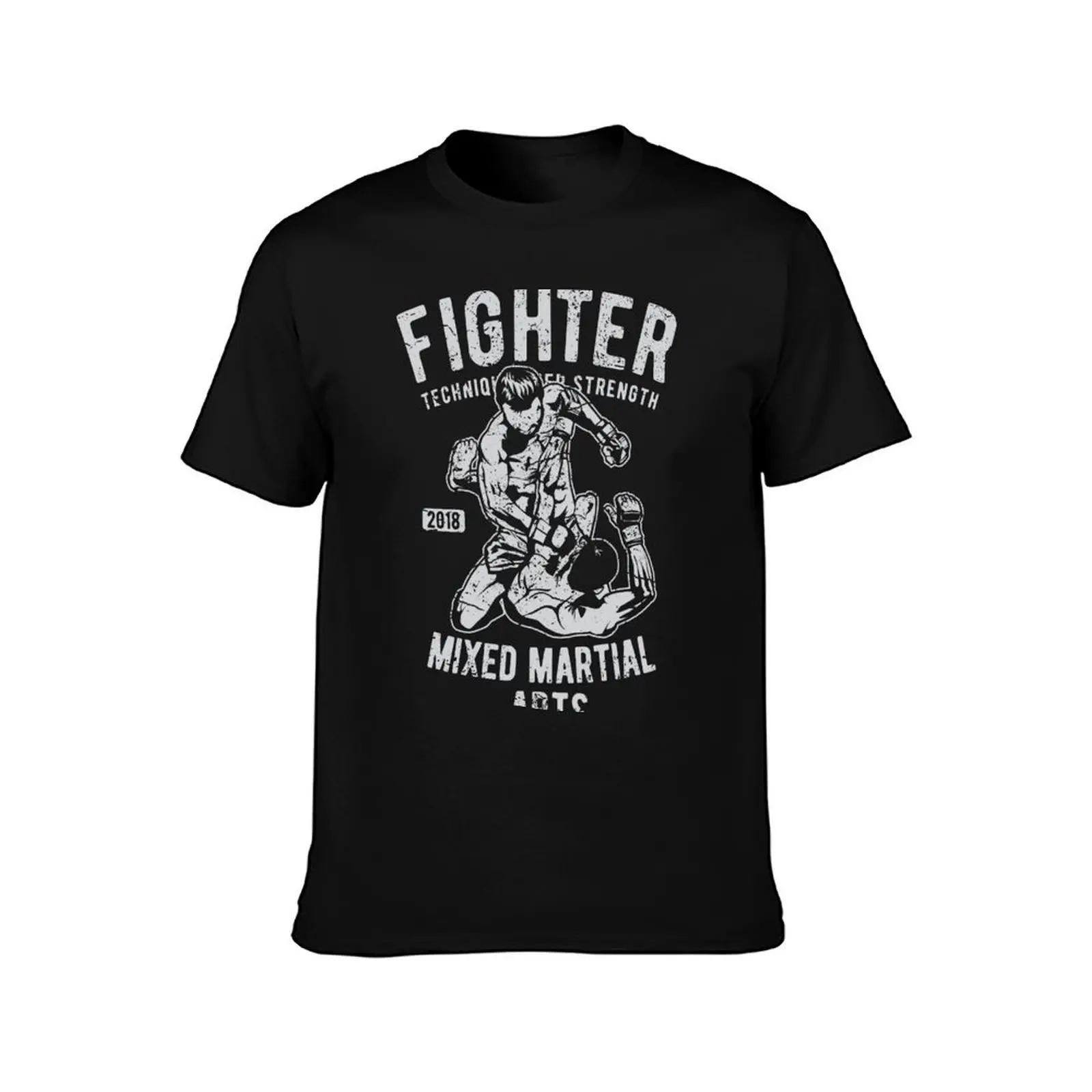 Fighter. Technique. Strength. Mixed Martial Arts. T-Shirt t shirt custom print T-Shirt