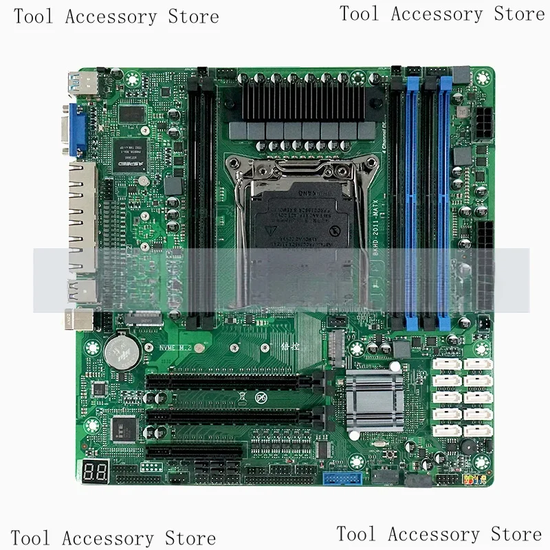 C612 IPC Nas توجيه ناعم X99 اللوحة الرئيسية E5-V3V4 رباعية 2.5G 10Sata MATX