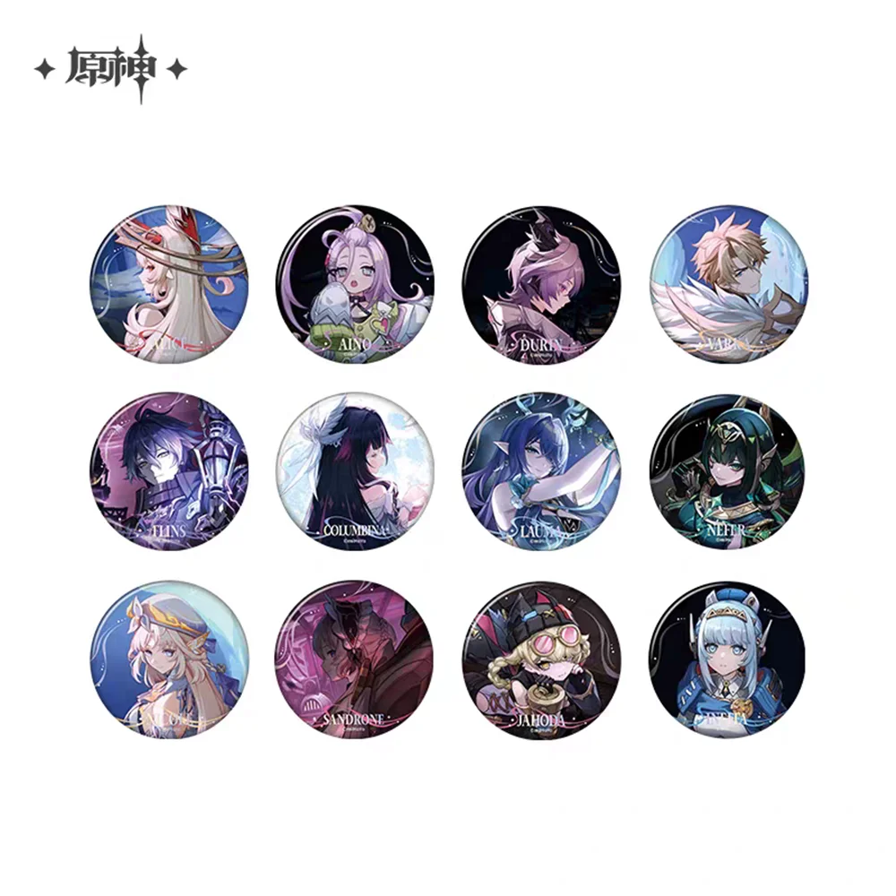 58 مللي متر لعبة جينشين تأثير أغنية ويلكين القمر كيريل تشودوميروفيتش فلينز تأثيري حلي شارة دبوس SPTE صفيح بروش ﻿   برو