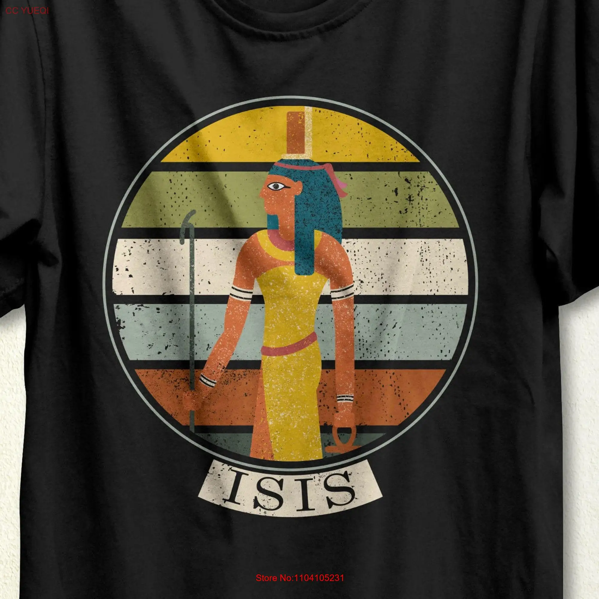 Isis T Shirt Goddess Egyptian Mythology Ancient Egypt Religion Archaeologist   long or short sleeves