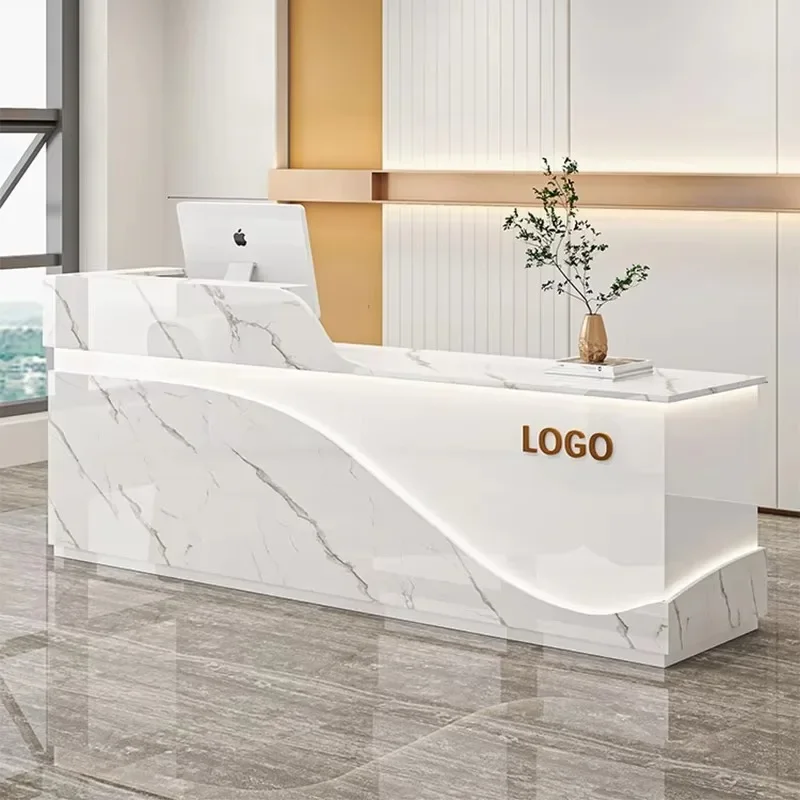 

Luxury Professional Commercial Modern Senior Glamour Reception Desks Bar Counter Salon Classic Rezeption Commercial Furniture