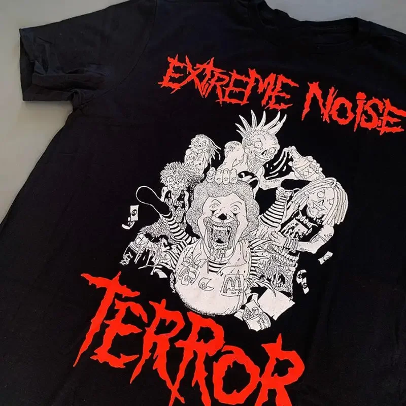 Extreme Noise Terror For Friends Black T Shirt Cotton