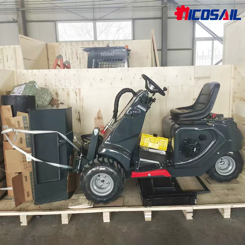 

Гидравлический компактный мини-погрузчик на 3 колесах из Китая с тормозным цилиндром, CE Euro5 2026, по выгодной цене