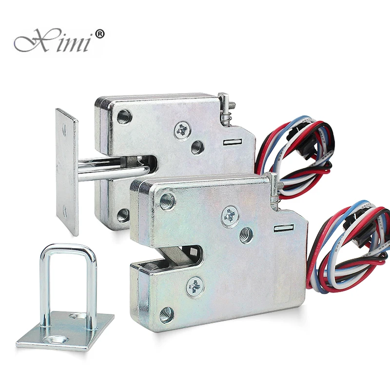 Elektryczny zamek elektromagnetyczny DC 5V/DC 12V/DC 24V, mini, mały rozmiar, solenoidowy zamek do szafek, szuflad i szaf.