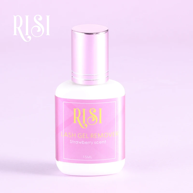 Free RISI Korea Strawberry Liquid Eyelash Remover Mild & No Stimulate Eyelash Glue Remover Lash Glue For Eyelash Remover Liquid