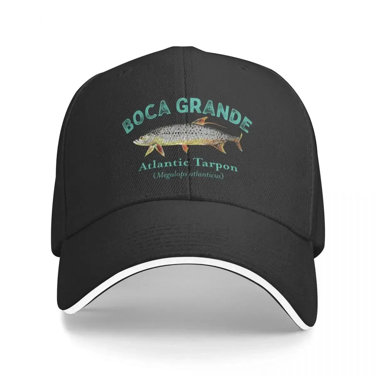 

New Boca Grande Florida Tarpon Fishing Design Baseball Cap Hat Man Luxury fashionable Luxury Man Hat Women's Hats Men's