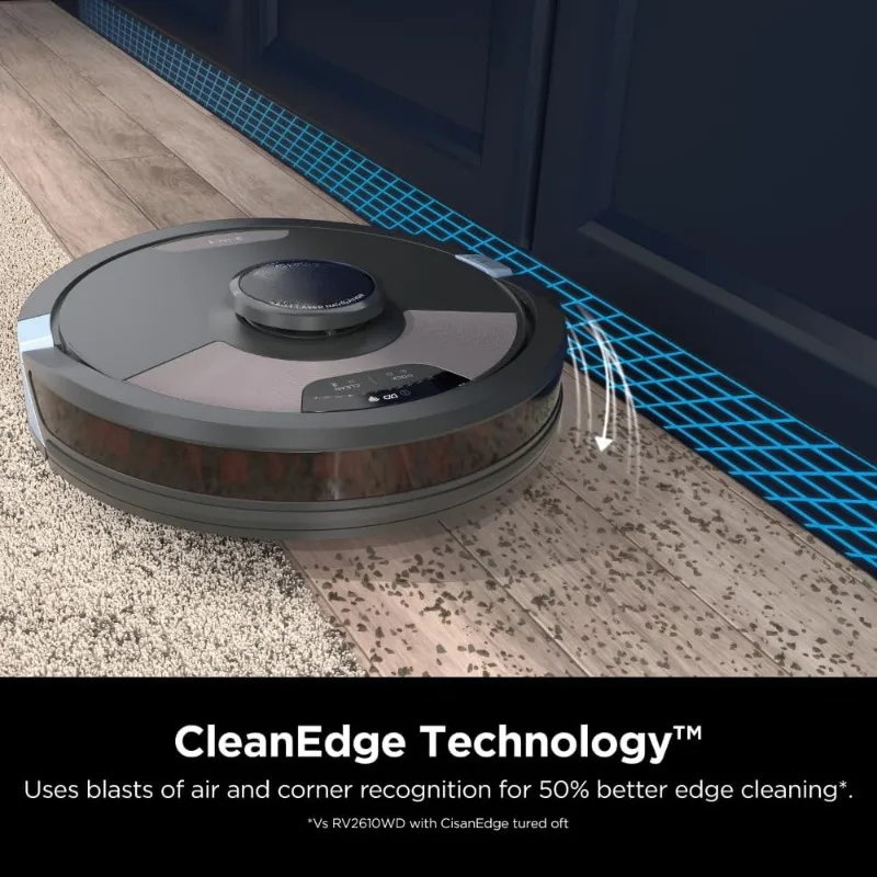 RV2620WD AI Ultra Robot Vacuum and Mop with Matrix Clean Navigation, CleanEdge Technology, Perfect for Pet Hair, Carpets