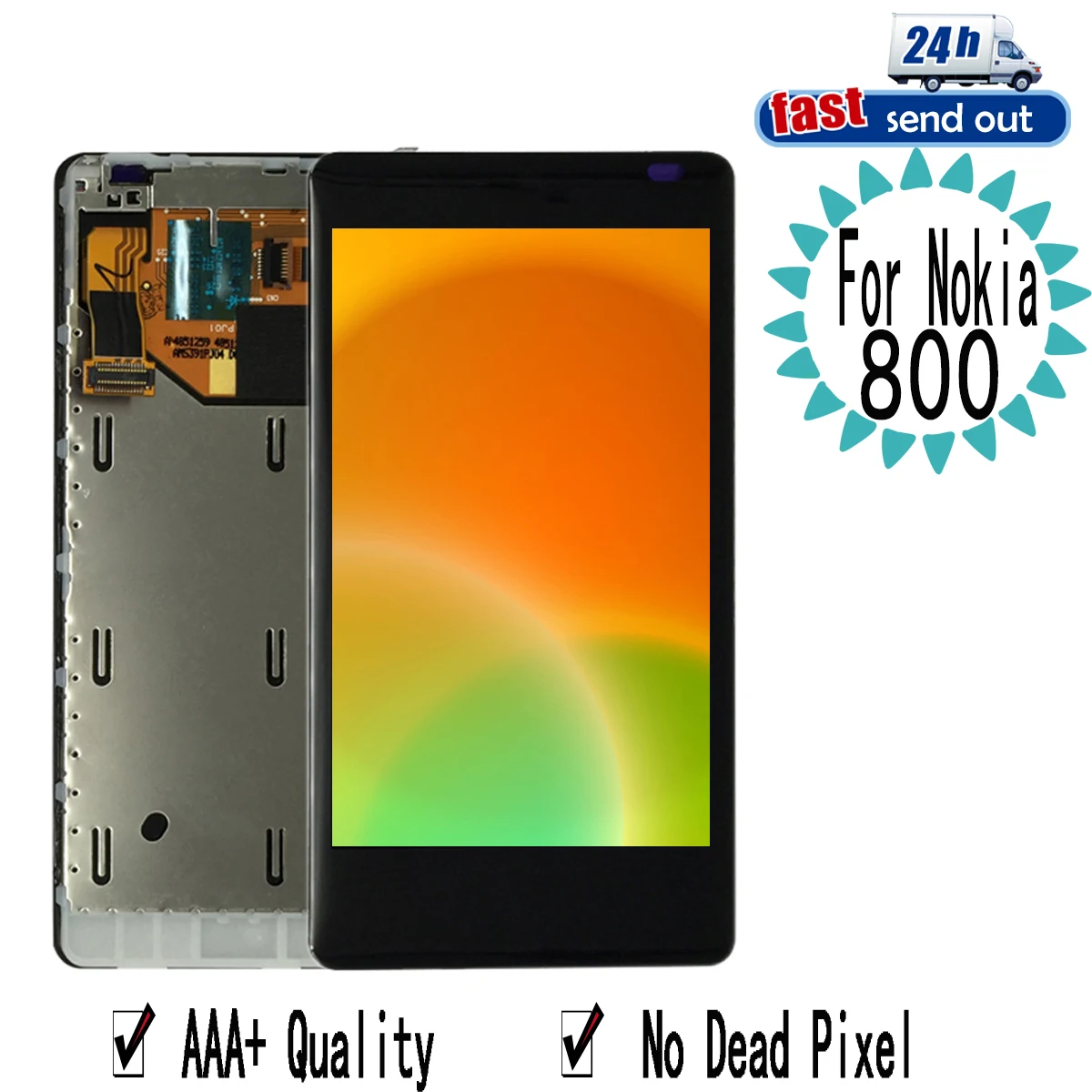 

800 ЖК-дисплей для Nokia Lumia 800, ЖК-дисплей, преобразователь сенсорного экрана в сборе, замена для Nokia Lumia 800 N800