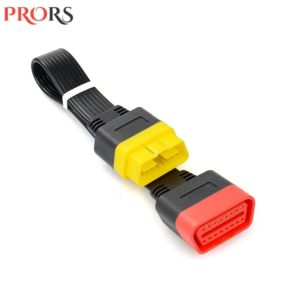 OBDII Extension Cable Universal 16 Pin Male To 16 Pin Female for Auto Diagnostic Tool ELM327 Launch Thinkdiag Adapter Unbendable