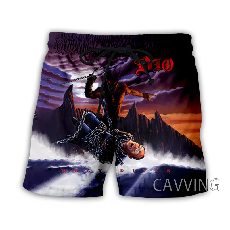 DIO Rock Summer 3D Print Beach Shorts Men Women Hip Hop Oversized Surfing Board Sport Pants Swimsuits Trunks Man Clothing
