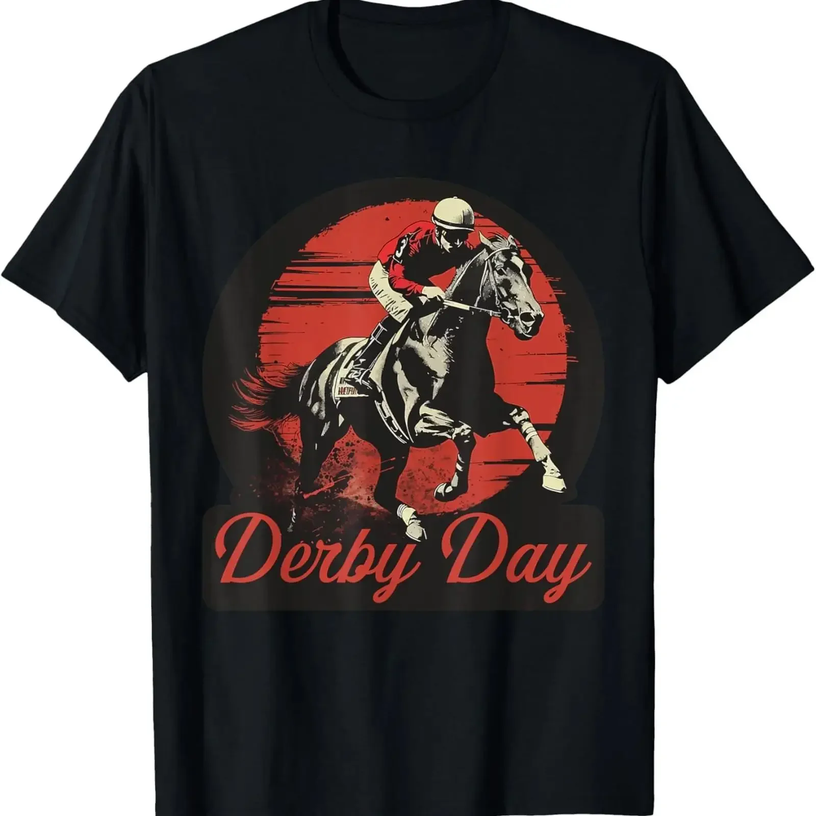 Elegant Derby Racing Day KY Horse Spectacle T Shirt vintage Washed Versatile graphic homme Stretched Casual streetwear Stylish