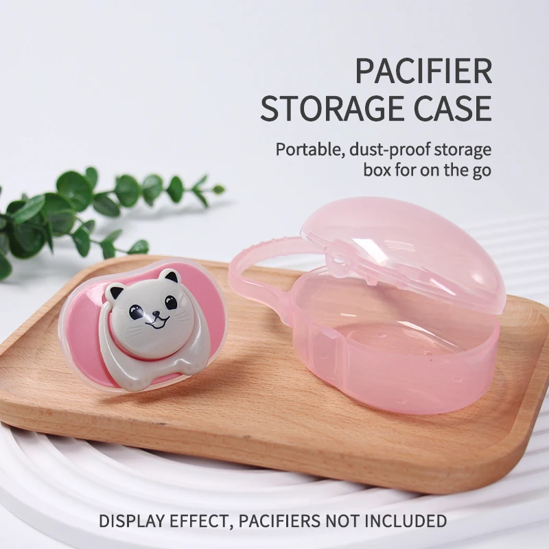 1 Pcs Pacifier Box Portable Storage BPA Free PP Safety Material Pacifier Container Pacifiers Leashes And Cases