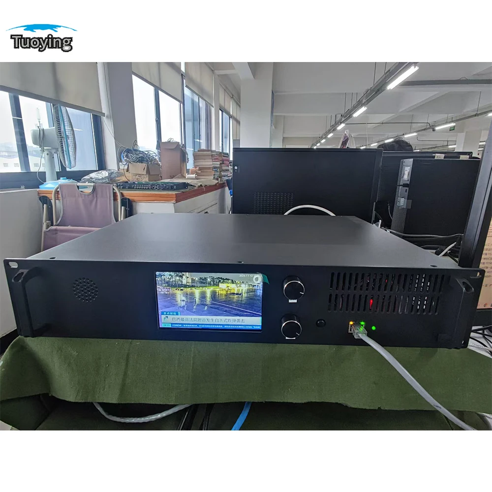 IP to analogue converter cable front-end unit 16/24/32/48/64 combined analogue modulator IP to PAL/NTSC with TV set modulator