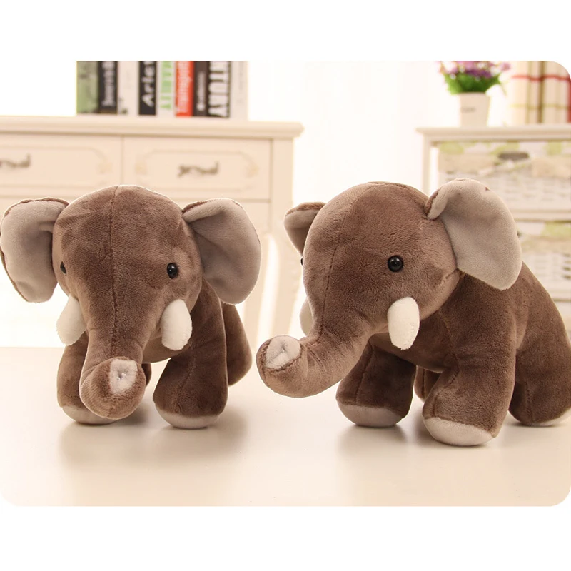 25cm Cute Stuffed boo elephant Simulation Elephant Doll  cartoon animal elephant Plush Toy Birthday Christmas Gift