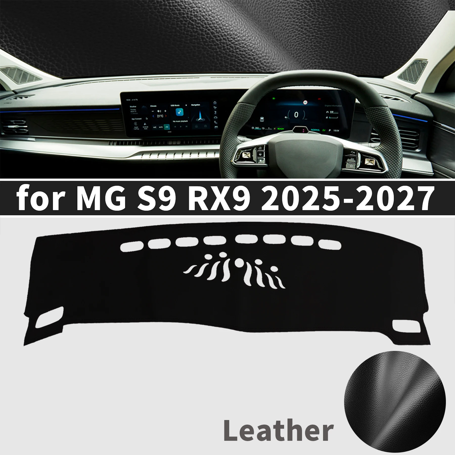 for MG 9 S9 RX9 QS 2025 2026 PHEV EV Dashboard Cover Mat Sunshade Anti‑Slip Dash Carpet Protector Interior Parts Accessories