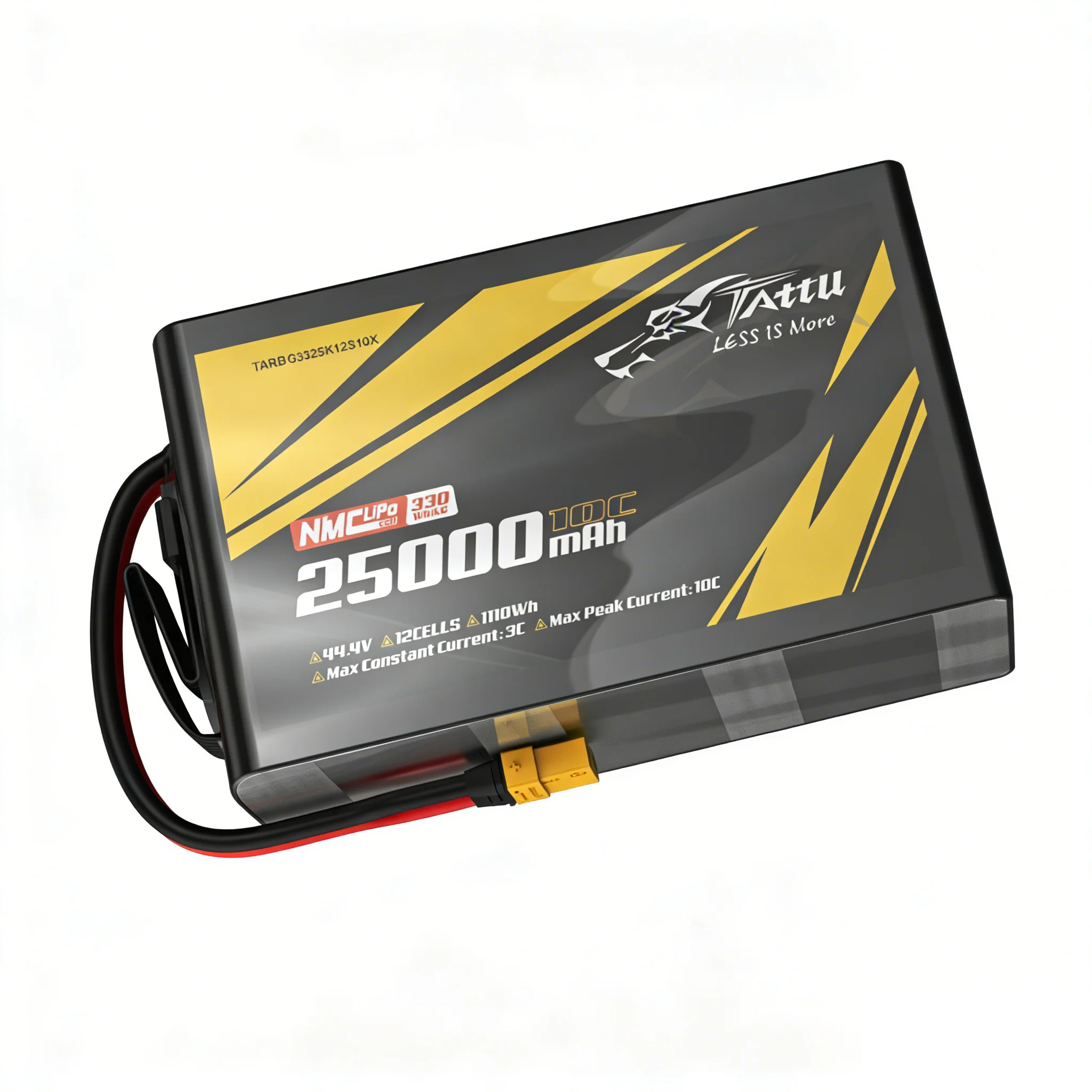 

Tattu 330Wh/Kg Semi-Solid State 25000mAh 12S 10C 44.4V Lipo Battery Pack with AS150U Applicable to the EFT X950 framework Plug