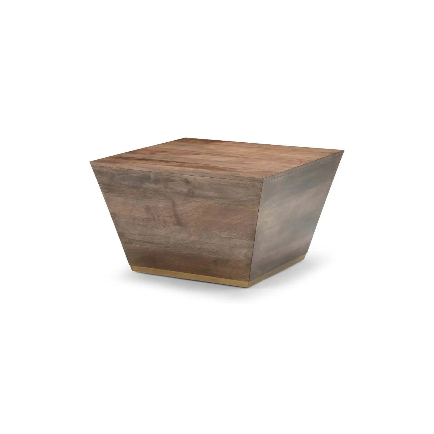 

Квадратный журнальный столик — современный коктейльный столик из массива мангового дерева шириной 28 дюймов, темно-коричневый, в современном стиле, на заказ