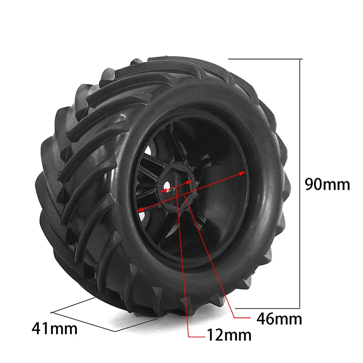 

X65A_1set/4pcs RC Car Upgrade Tire Kit for 1/16 Traxxas1