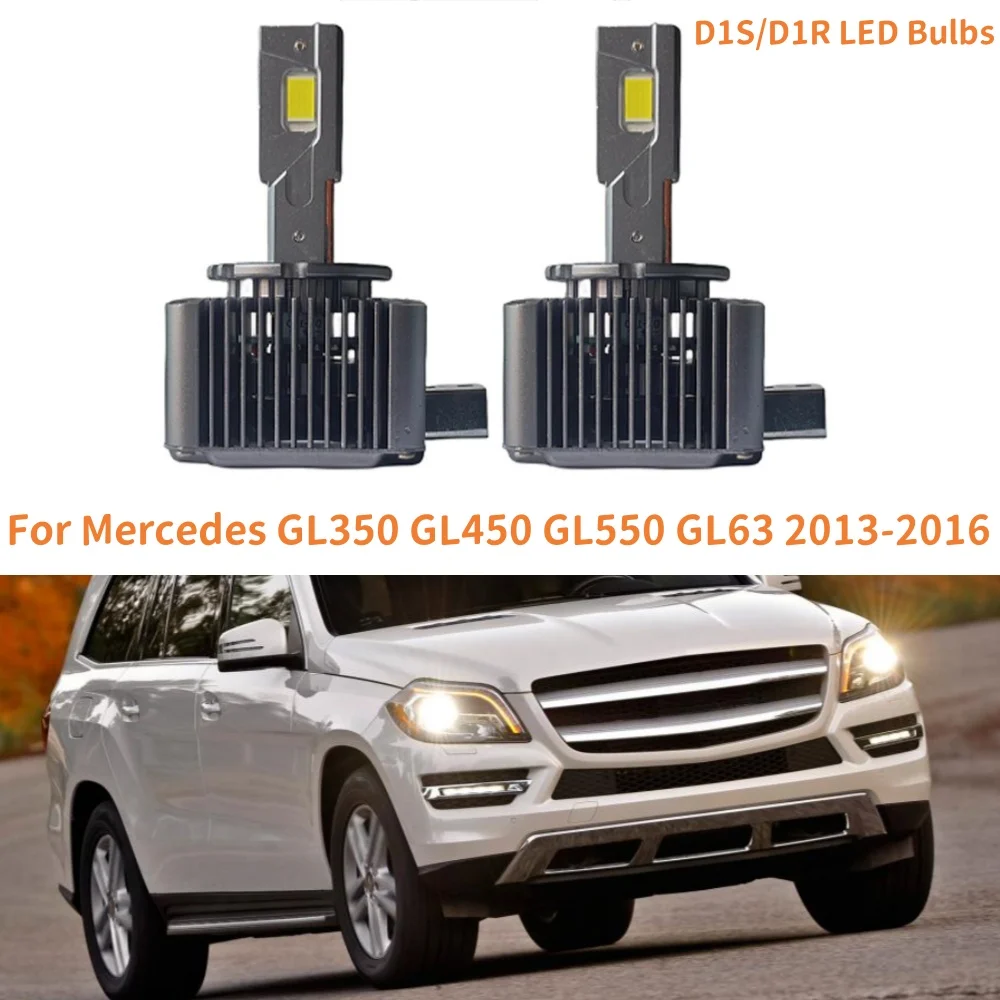 

D1S D1R LED Headlight Bulbs Car Lights 12V 6000K 55W For 2013-2016 Mercedes GL350 GL450 GL550 GL63 Xenon HID Conversion Kit