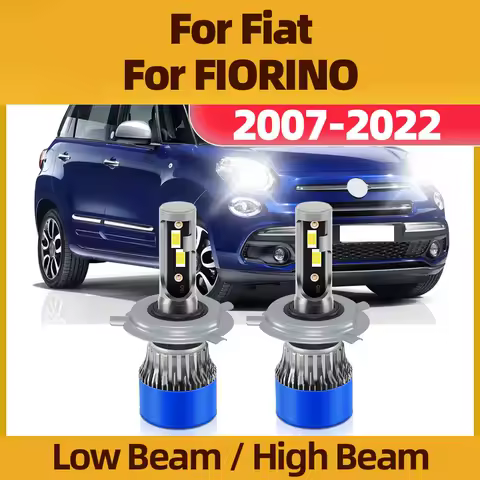 Fit For Fiat FIORINO (2007-2022) LED Bulbs H4 Hi/Lo Beam Headlights 23000LM 6000K White Plug And Play