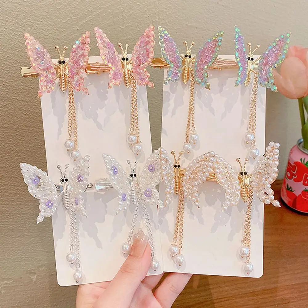 

Design Elegant Tassel Hairpin Hair Bands Headwear Tassel Hairpin Shiny Hair Clips Flying Barrette Hair Clip