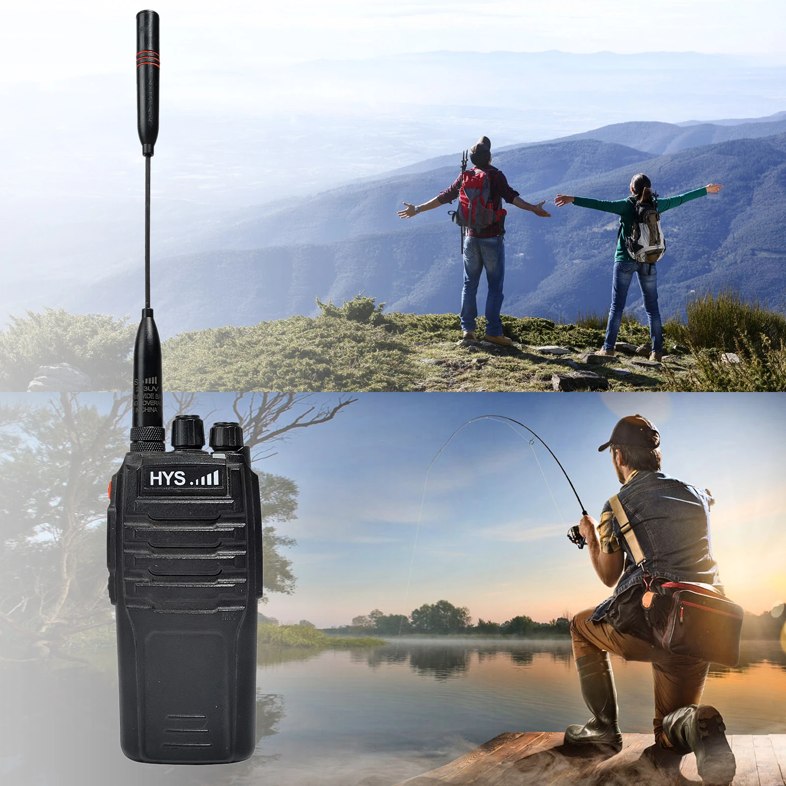 150/430MHz Antenna,SMA Female Dual Band High Gain Walkie Talkie Antenna for Baofeng UV-5R(All) UV-82 UV-K5 Kenwood Two Way Radio