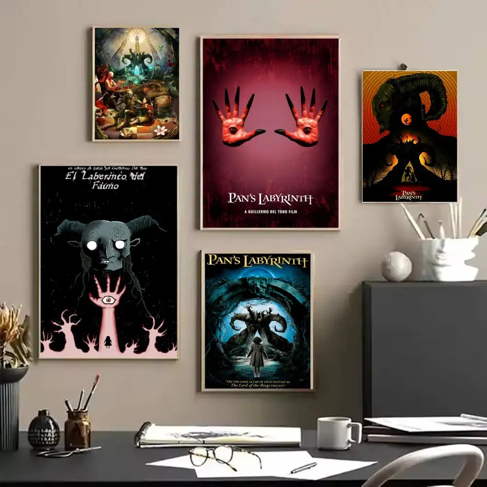 فيلم P_Pan's L_Labyrinth اللوحة الخط قماش الكتان المشارك جدار يطبع لغرفة المعيشة غرفة نوم مكتب ديكور المنزل #2