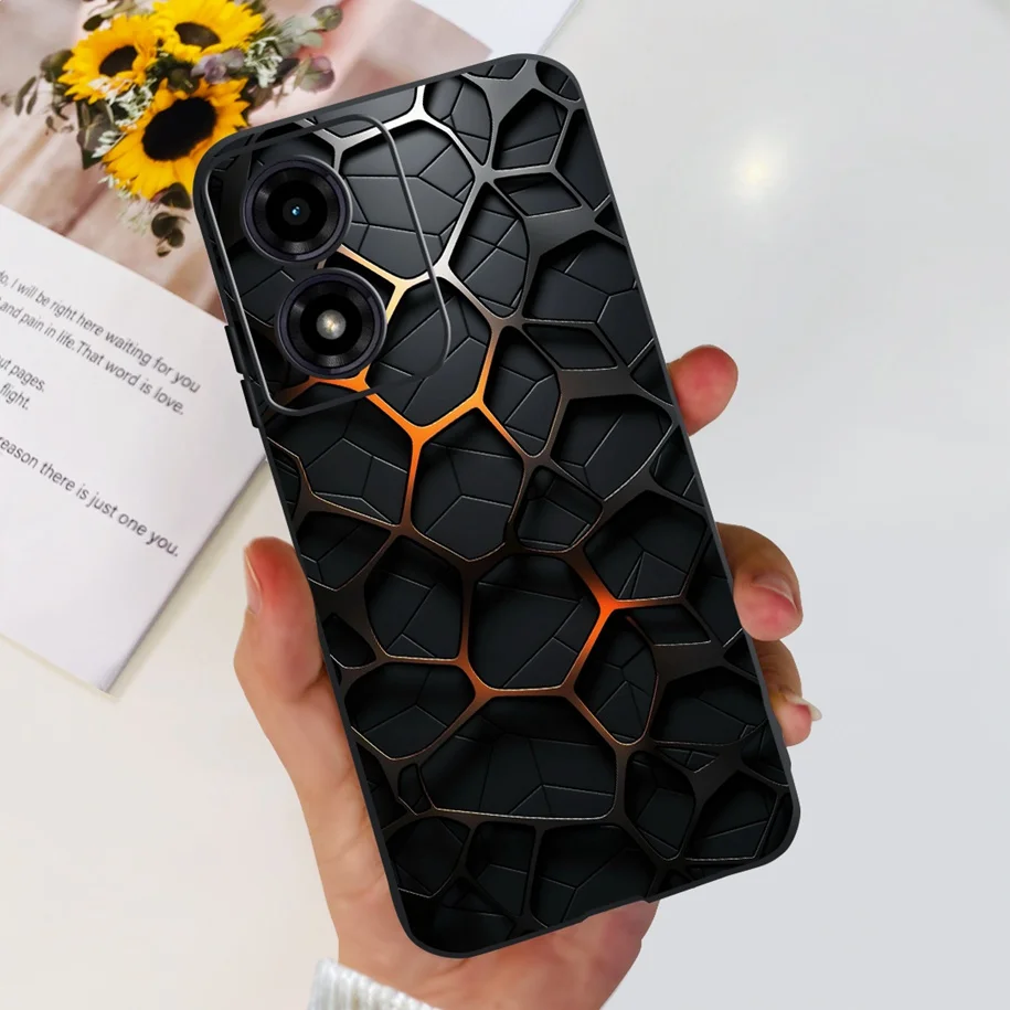 For Motorola Moto G04 G04S Case 2024 Popular Flower Soft Silicone TPU Cover For Moto E14 Phone Case MotoG04 G 04 XT2421-2 Bumper