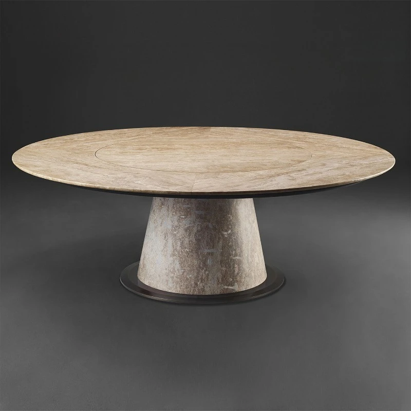 Modern simple dining table, solid wood Italian dining table, household dining table