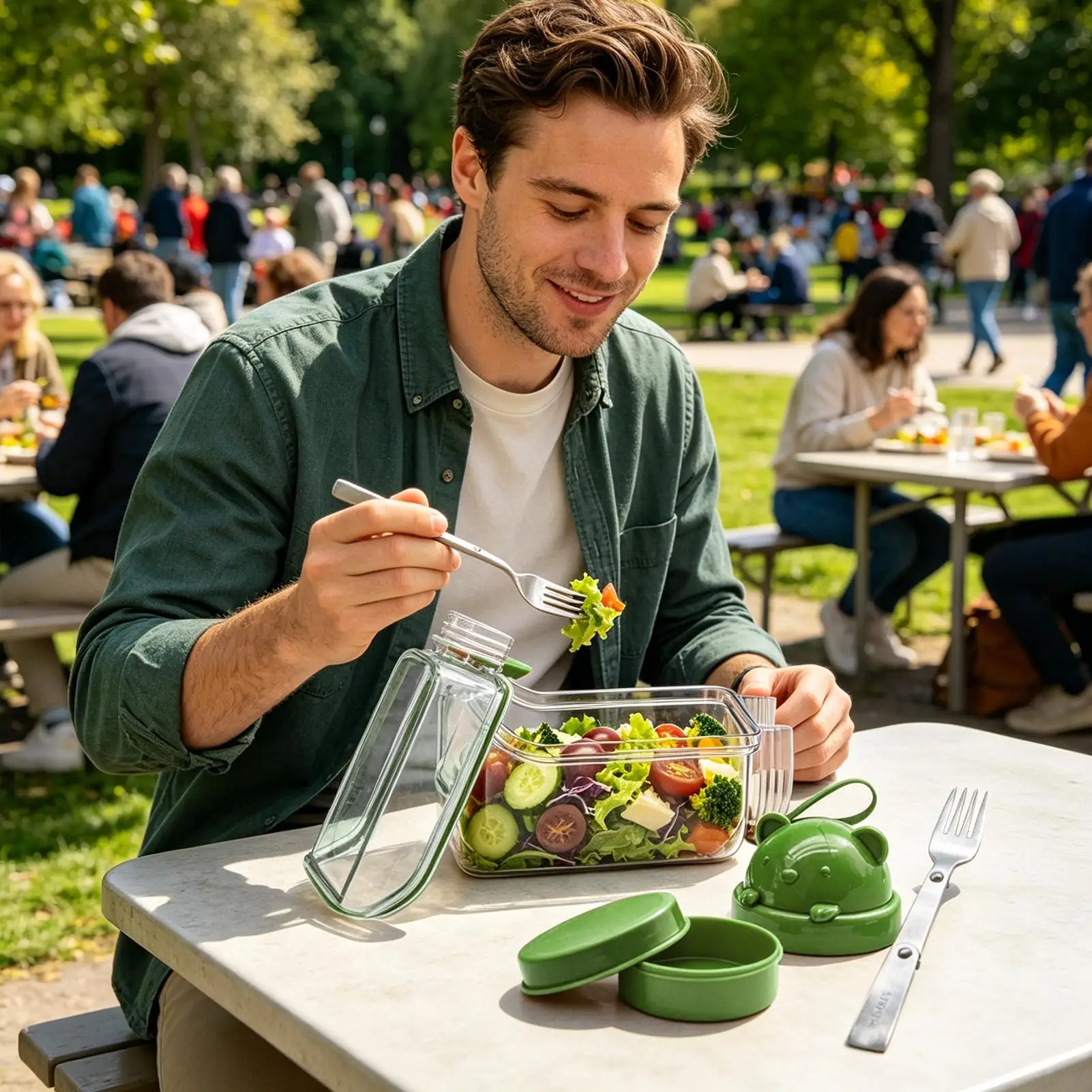 Salad Jar Clear Food Organizer - Meal Prep Gym Food 评论和价格