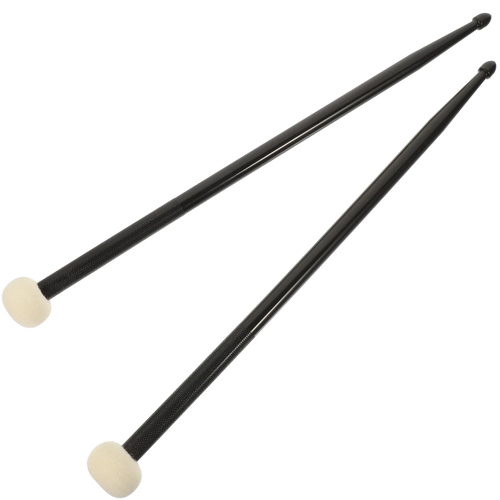 

1 Pair Double-End Drum Sticks Felt Tips Lightweight Percussion Sticks For Jazz Practice Portable Drumstick Accessories Music