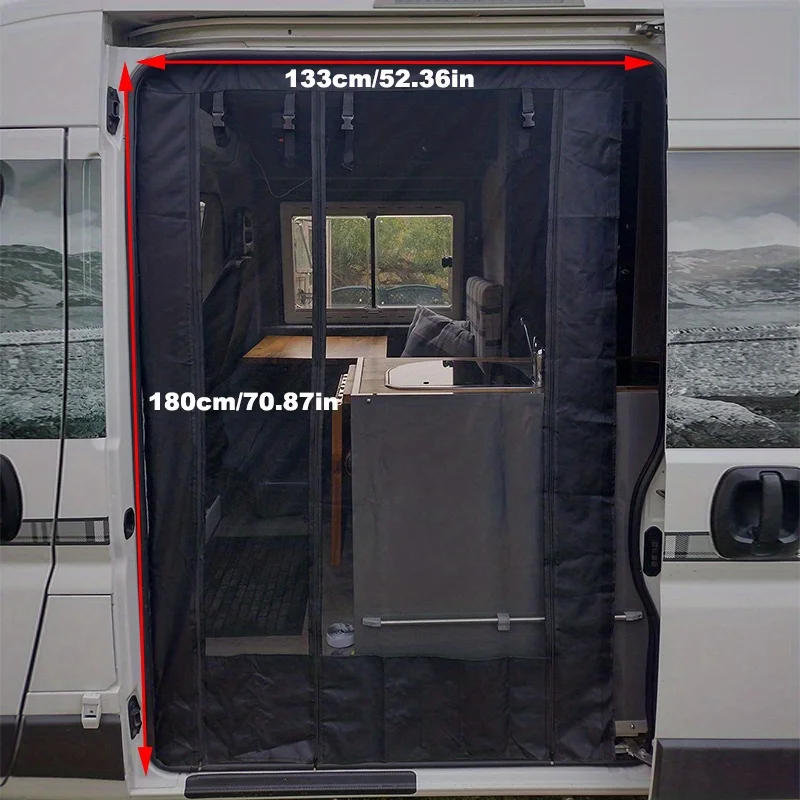 RV Door Curtain Anti-Mosquito/Fly Sunshade Curtain for Fiat Ducato/ for Peugeot Boxer/ Citroen Relay