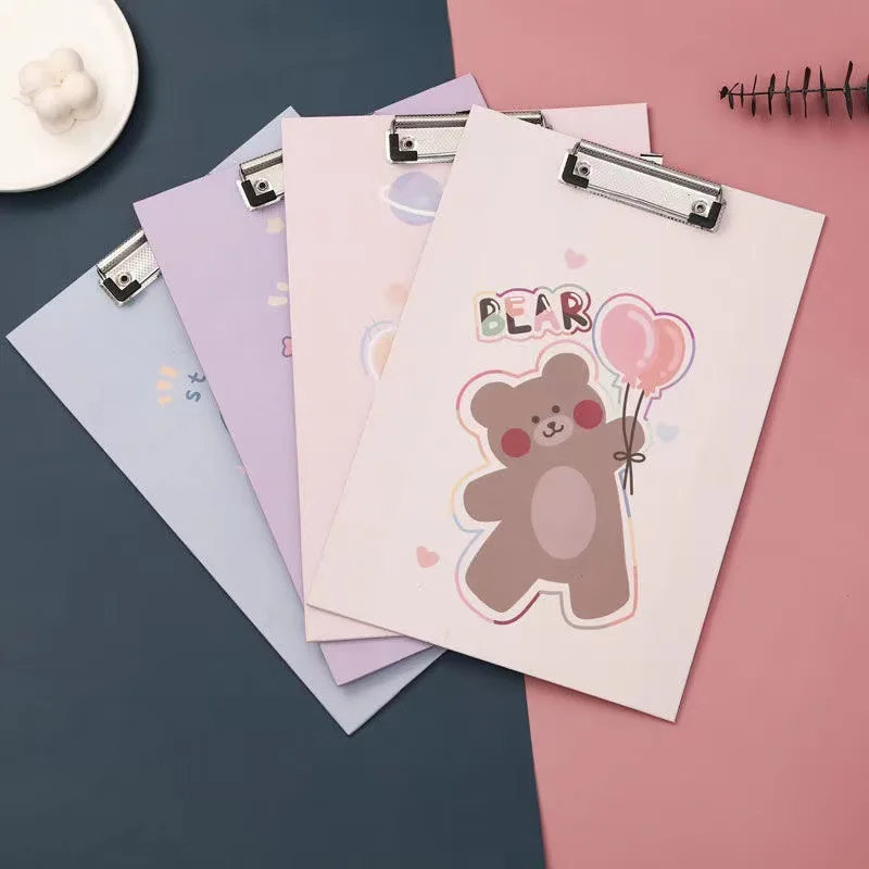 

A4 Folder Clipboard Cartoon Design Letter Size Paper Clipboard for Students Memo Clip Board Paper Hoder Nursing Clipboard Office