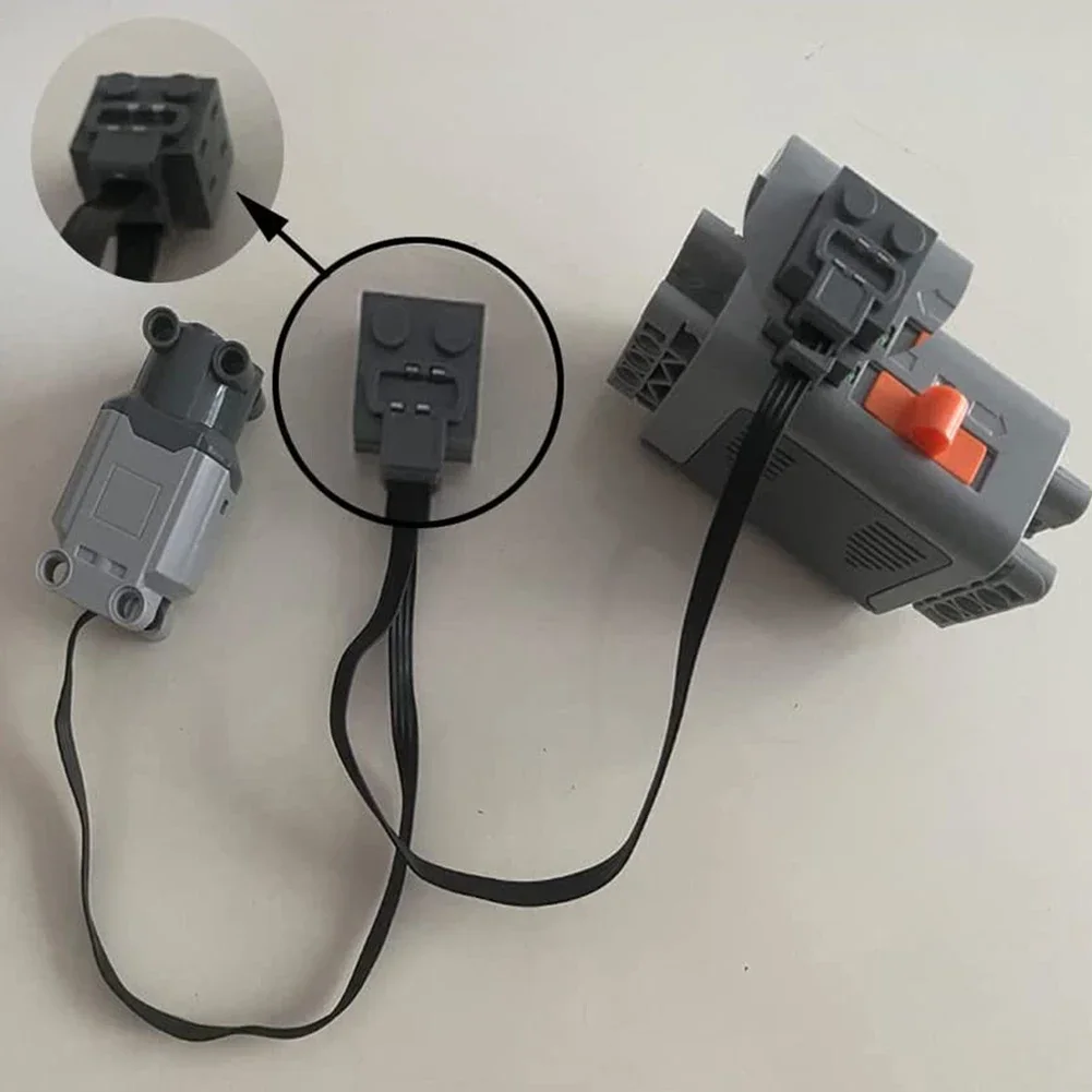 25 50CM Power Functions Extension Wire Cord Connectors Compatible with legoeds MOC Motor 8886 8871 8870 LED Light Link Line 8869