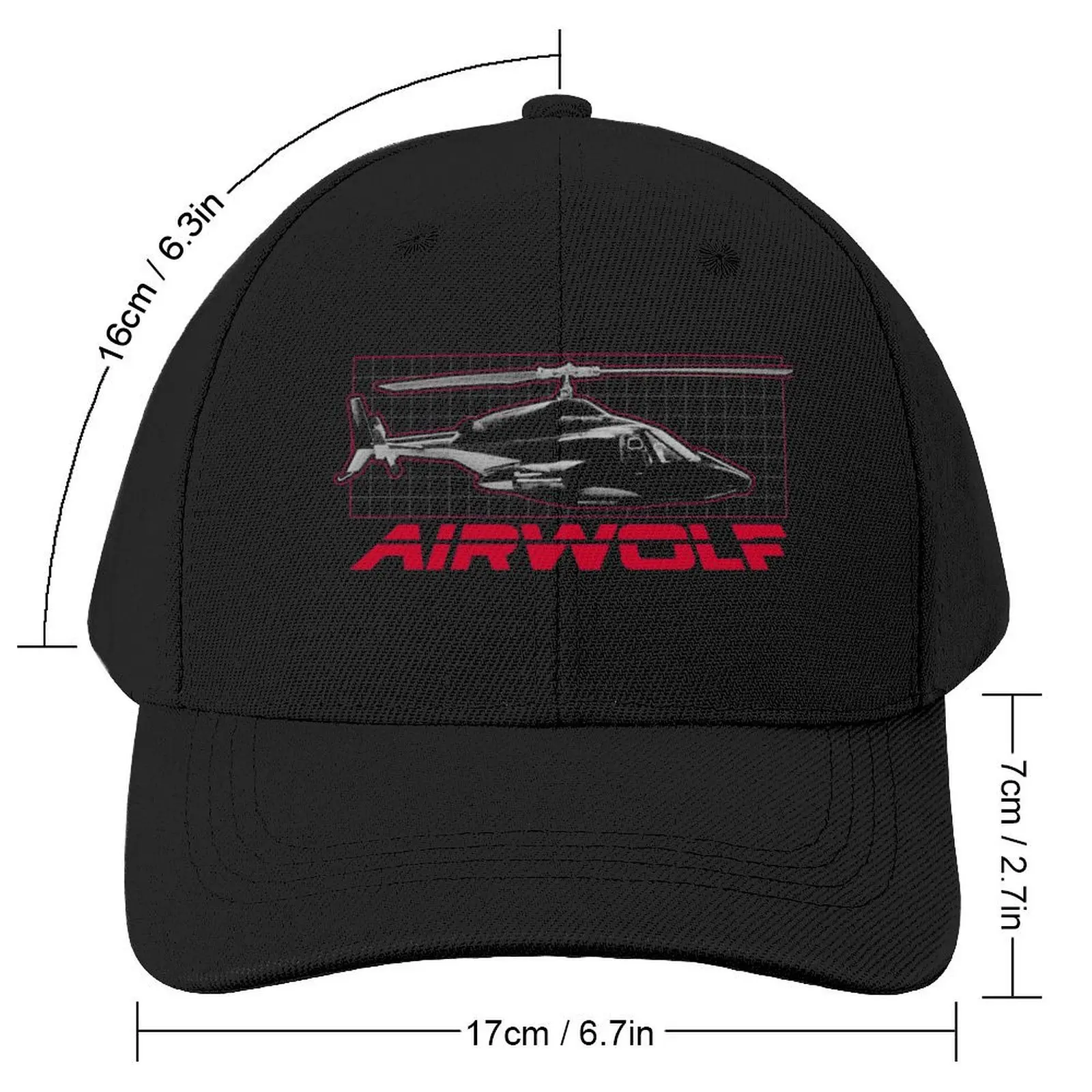 Airwolf Baseball Cap fishing hat Vintage Sports Cap summer hat For Men Women's