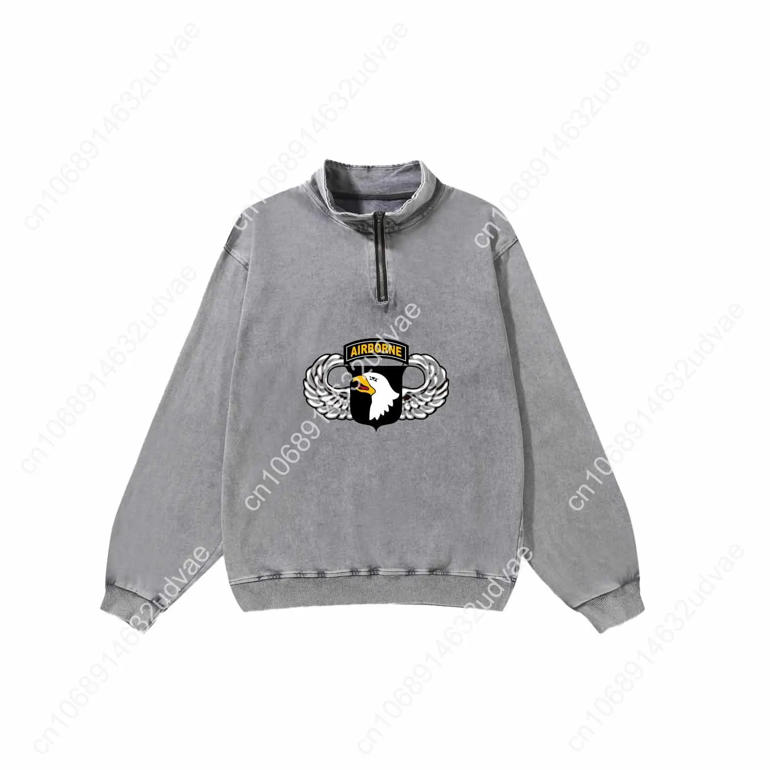 101-й воздушно-десантный парашютюст с нашивкой в стиле ретро, толстовка для мужчин и женщин, пуловер для подростков, топы на заказ, футболка с рукавами