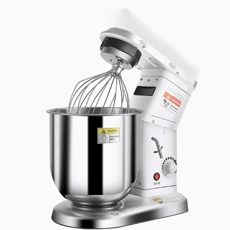 

Electric Stand Food Mixer 7L Stainless Steel Chef Machine Bowl Cream Blender Knead Dough Cake Bread Whisk Egg Beater