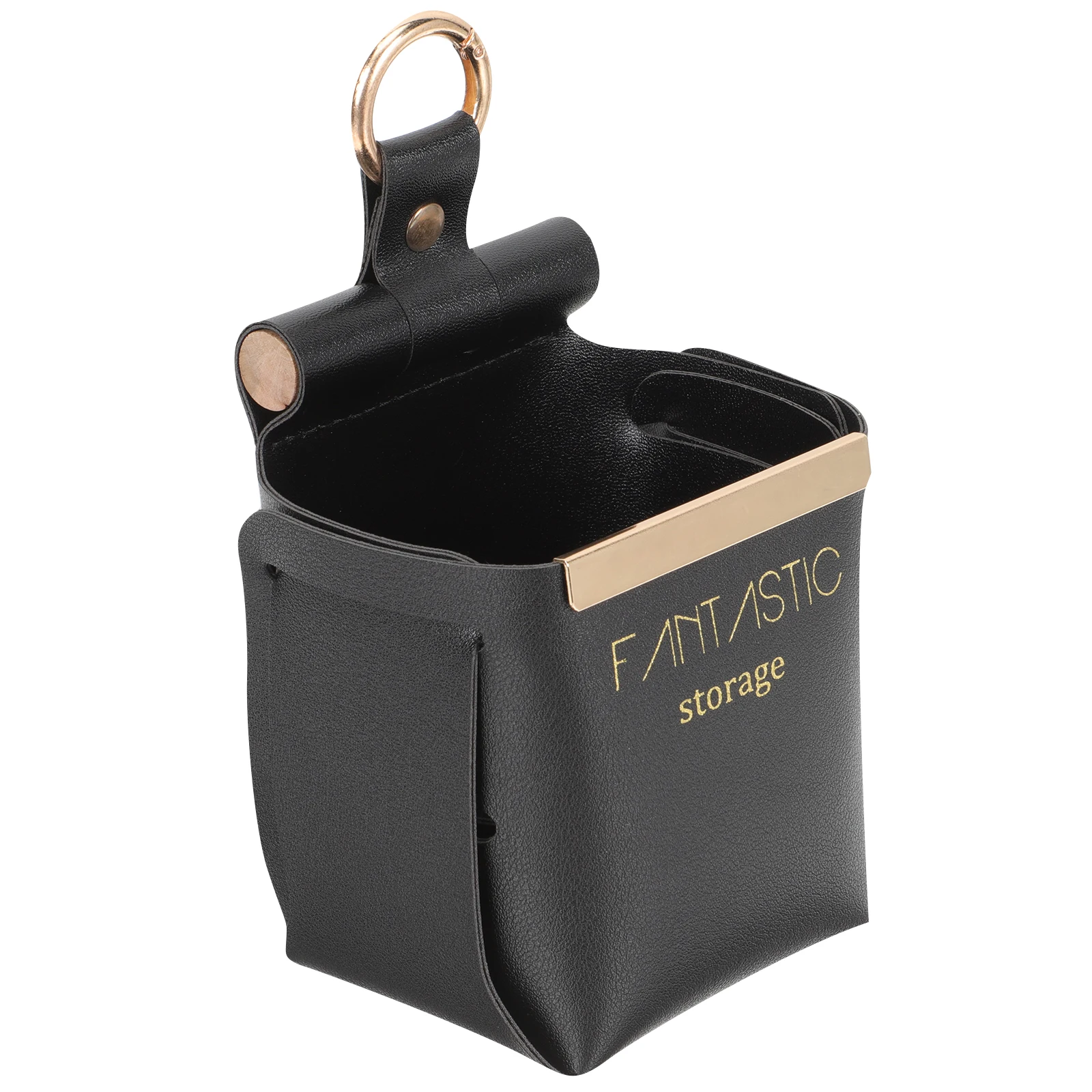 

Wall Mounted Storage Box Foldable Detachable PU Metal Wall Hanging Bag Bedroom Bathroom Kitchen Office Phone Remote